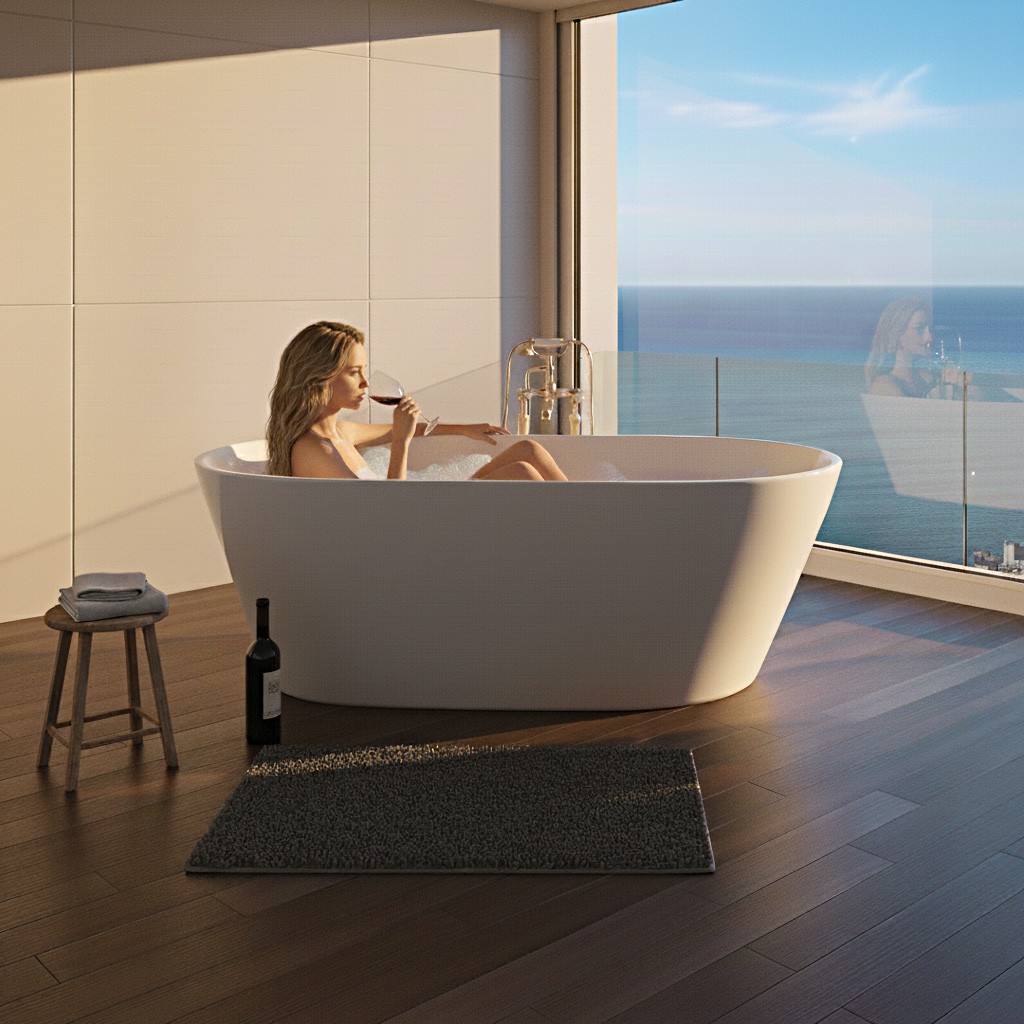 Messina Acrylic Freestanding Bathtub Made in Turkey